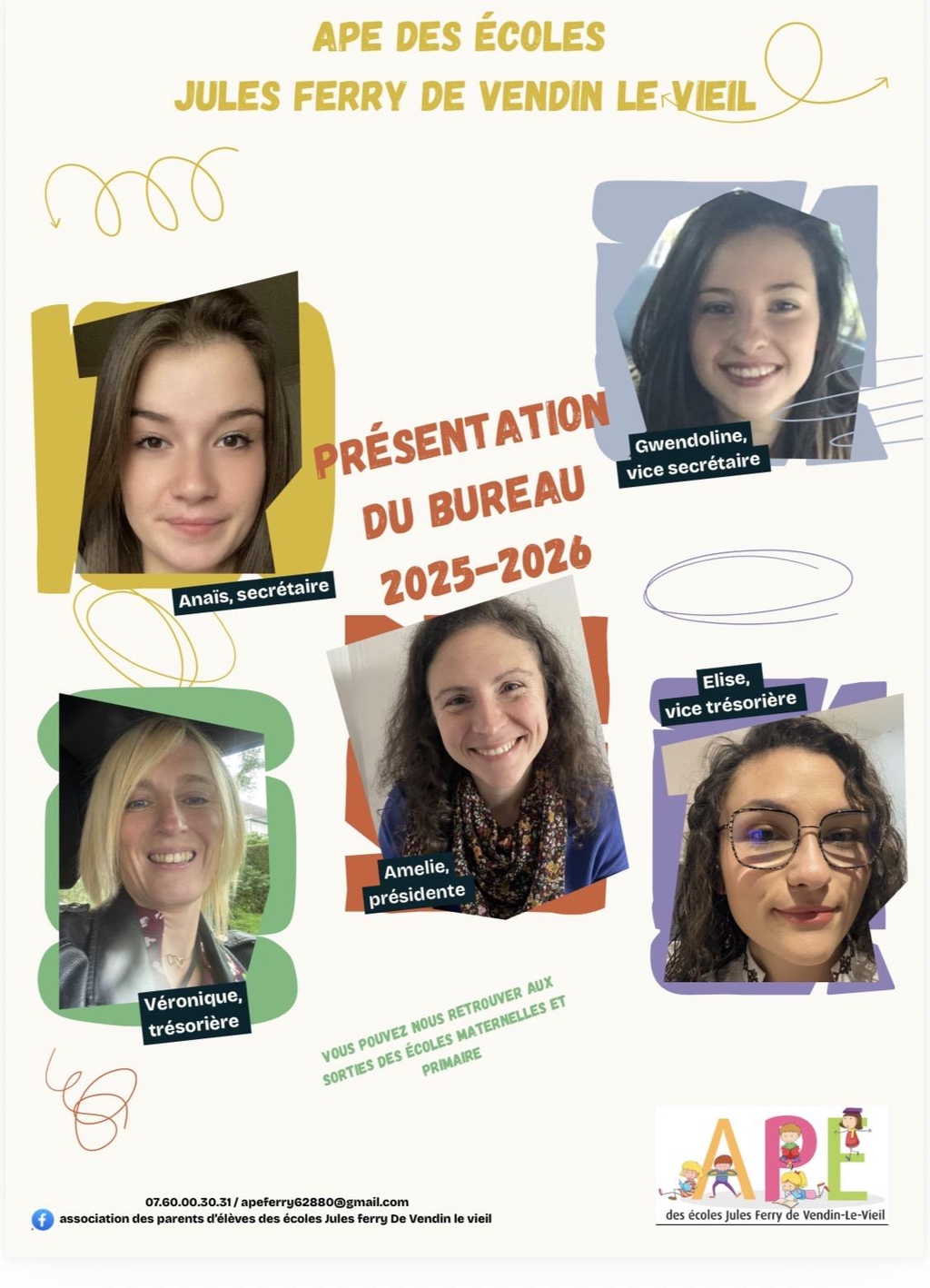 N'hésitez pas à vous à adresser aux membres du bureau 🙂