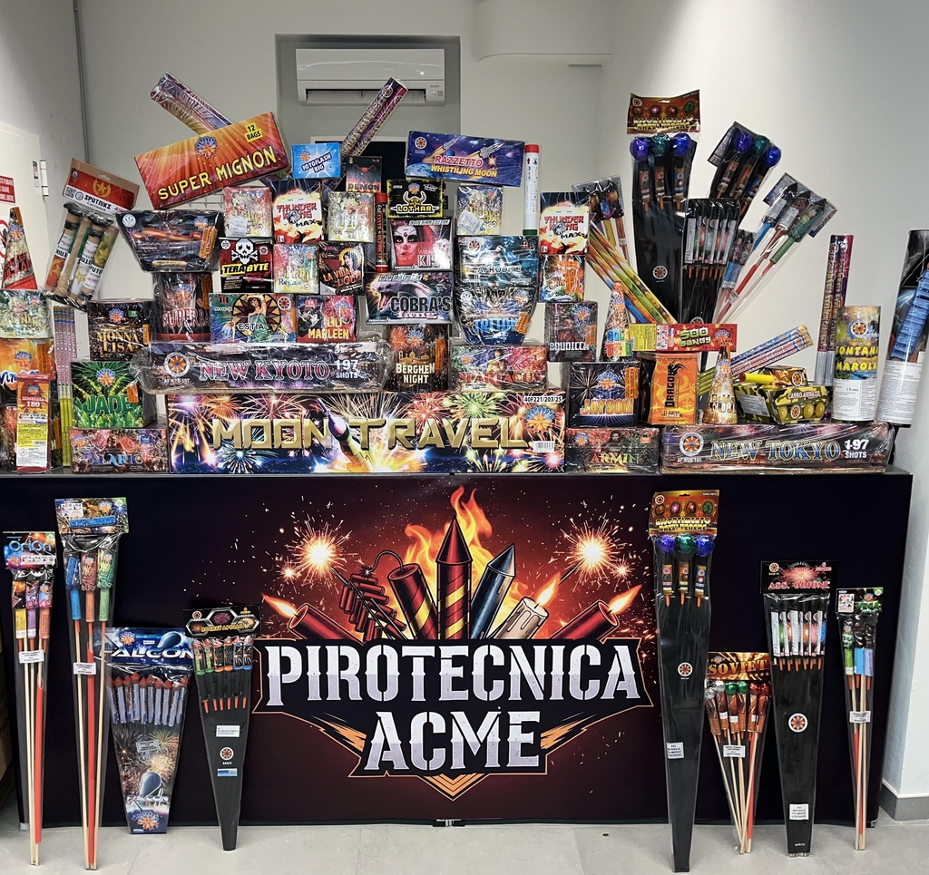 Vasto assortimento di fuochi d’artificio!