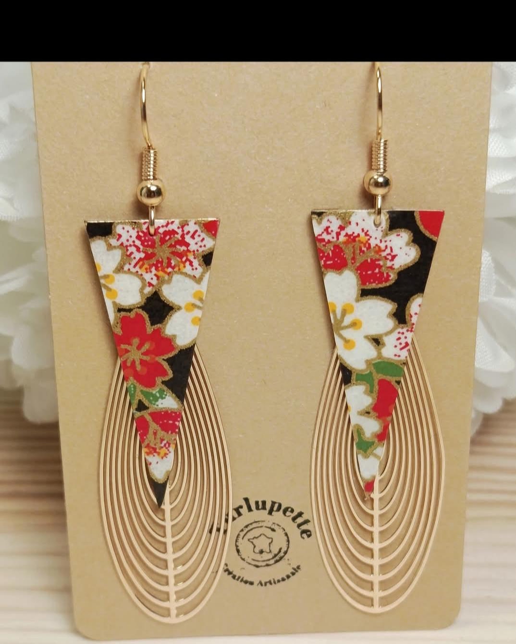 Bijoux en papier washi japonais 