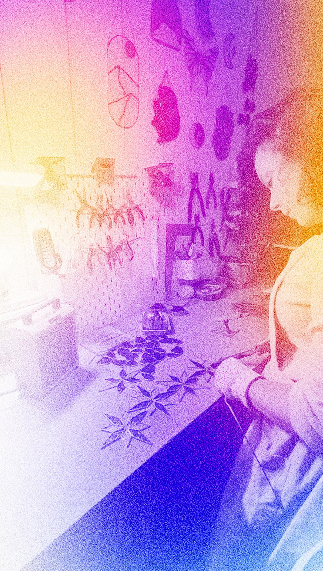 moi dans mon atelier