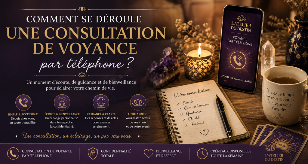 comment se déroule une consultation de voyance à l'Atelier du destin 