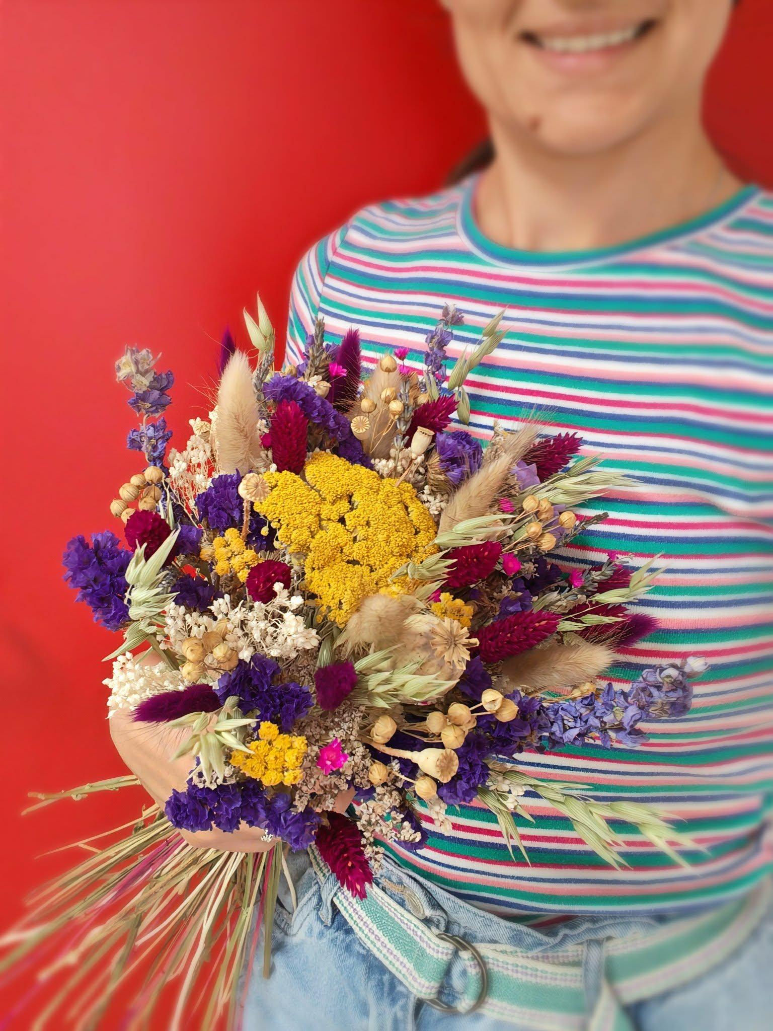 Bouquet de fleurs séchées