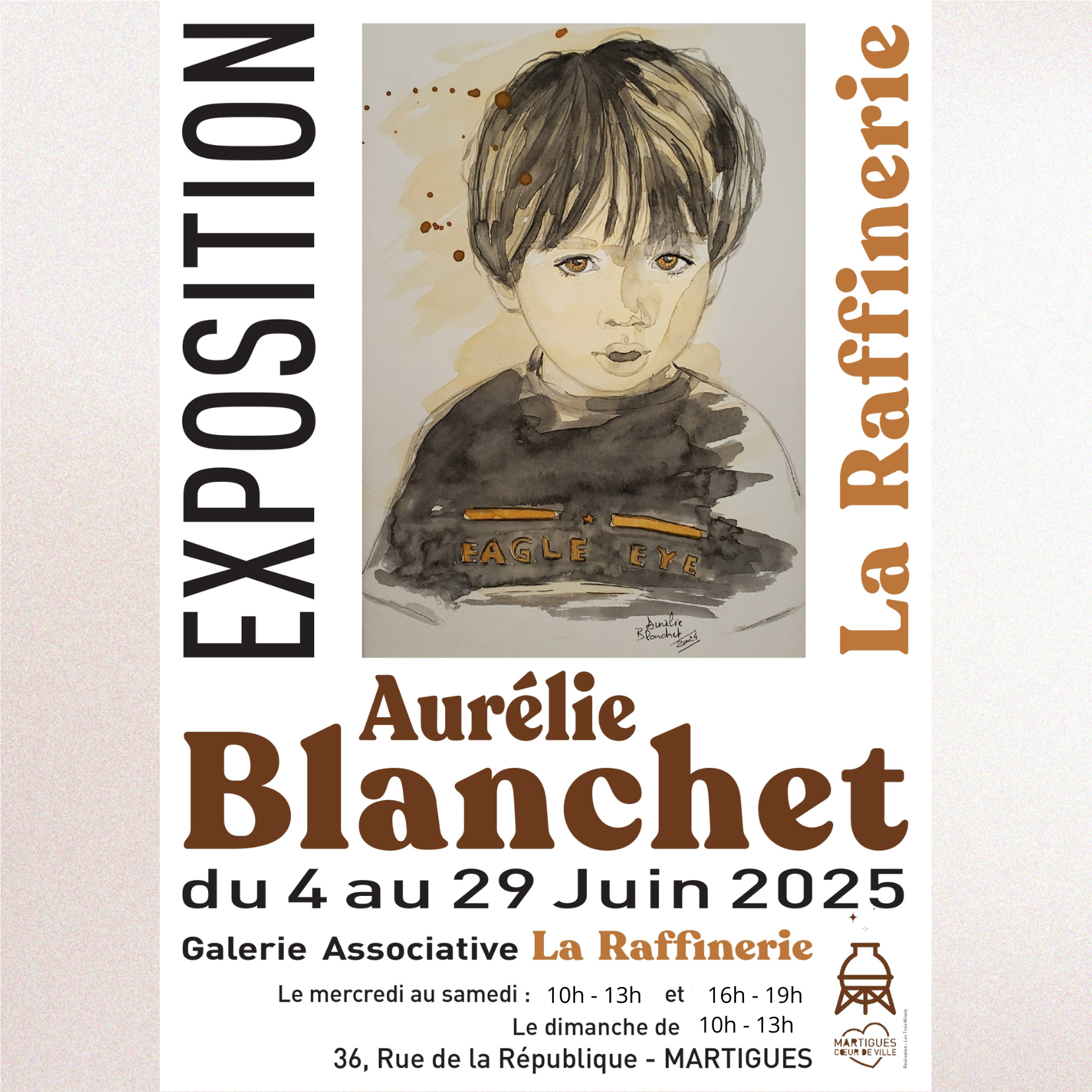 Exposition des peintures des l'artiste peintre Aurélie Blanchet à la galerie La Raffinerie de Martigues du 1er au 30 juin 2025