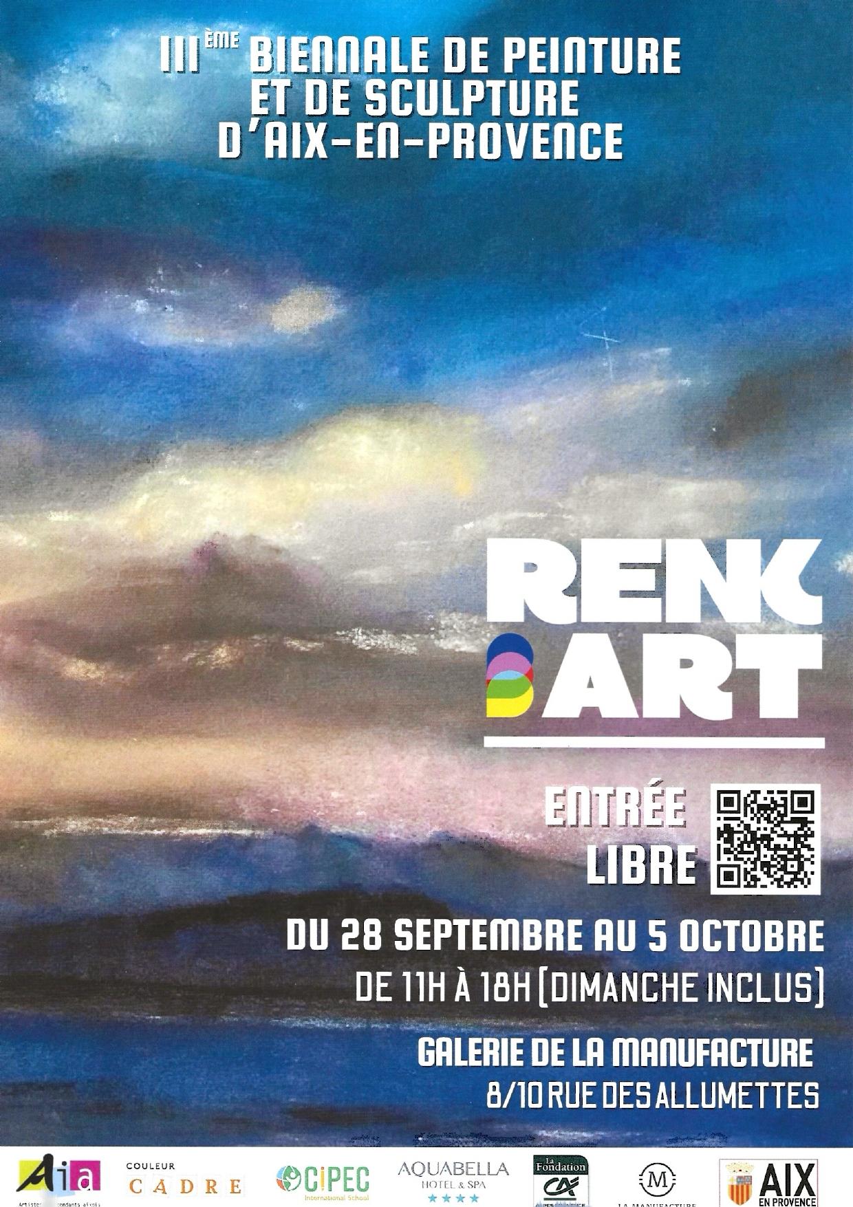 L'une des peintures de l'artiste peintre Aurélie Blanchet a été exposées lors du concours de peinture Le Renk'art à Aix-en-Provence du 28 septembre ay 5 octobre 2025