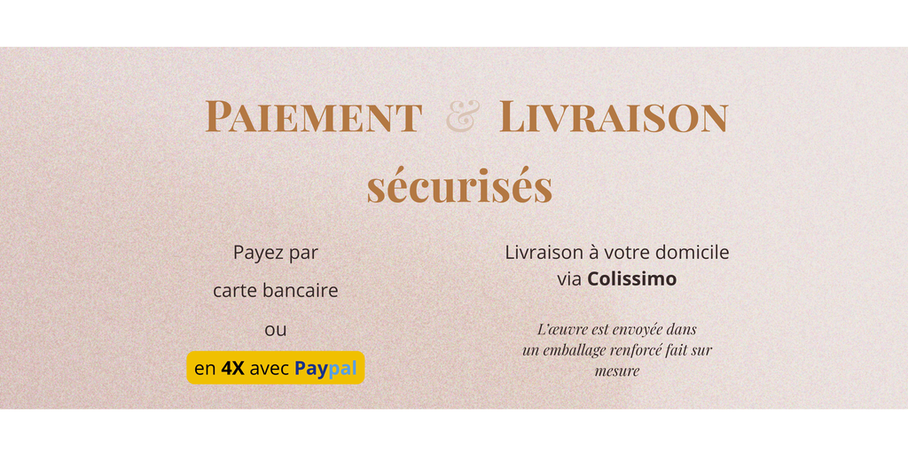 Paiement et  livraison sécurisés des œuvres d'Aurélie Blanchet