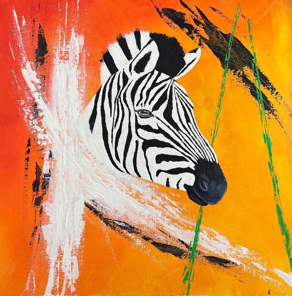 Peintures originales animaux oiseaux singes acryliques sur toile aquarelle sur papier