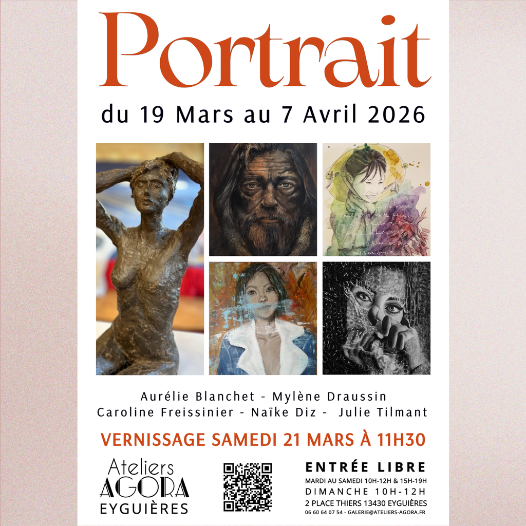 Exposition collective à laquelle Aurélie Blanchet participe, du 19 mars au 7 avril 2026 aux Ateliers Agora à Eyguières (13)