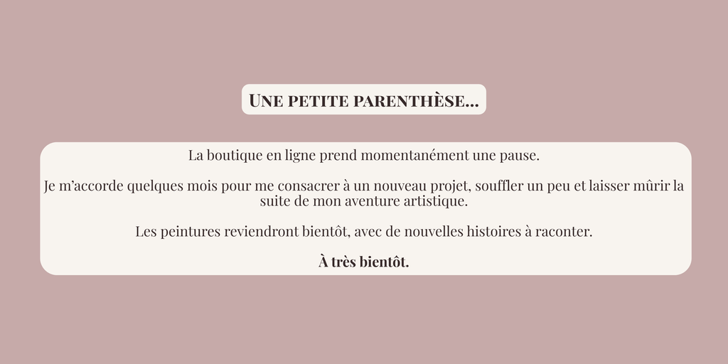 Boutique en pause