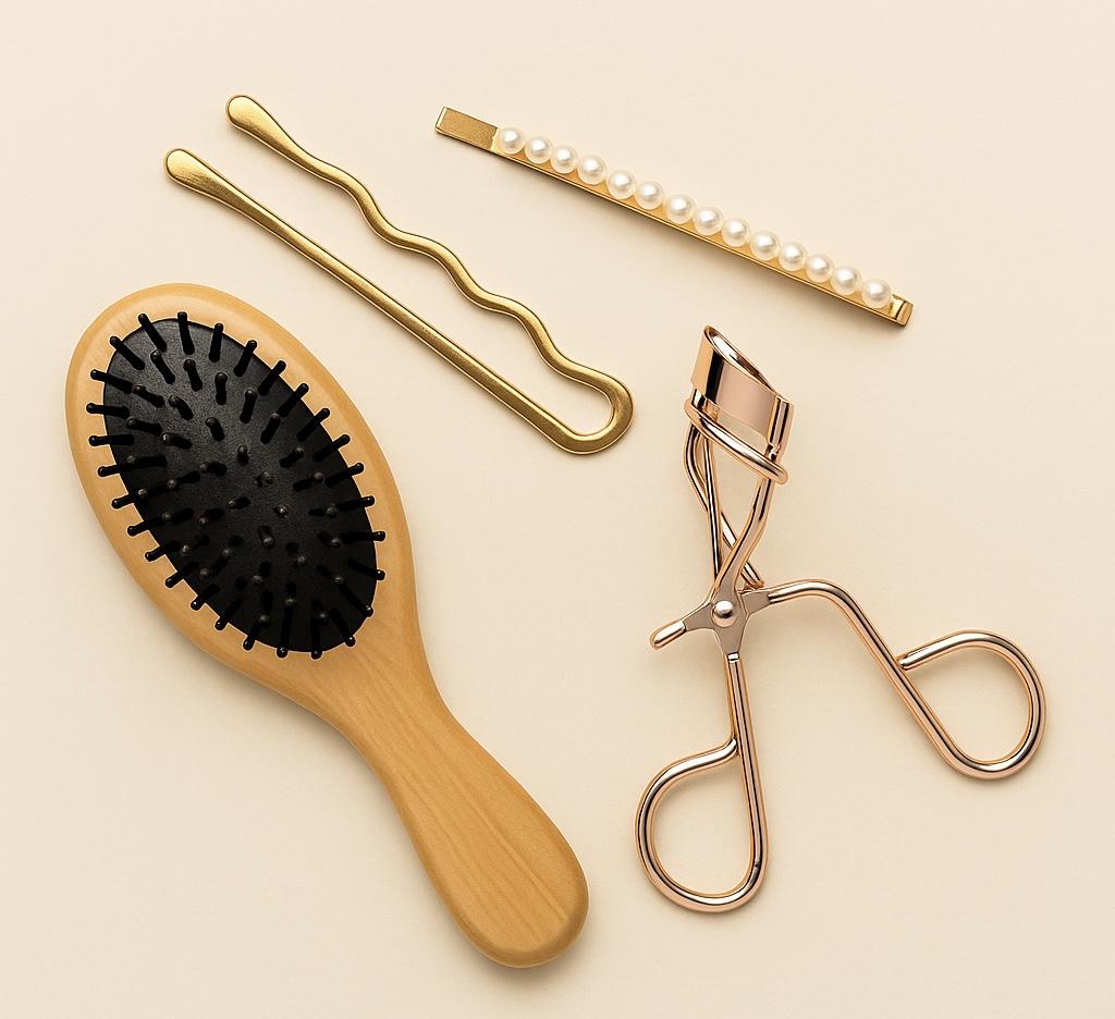 Découvrez nos accessoires beauté indispensables : brosses, éponges, pinces, applicateurs et outils professionnels pour sublimer votre routine maquillage et coiffure. Des essentiels de qualité, pratiques et élégants pour un résultat impeccable chaque jour.