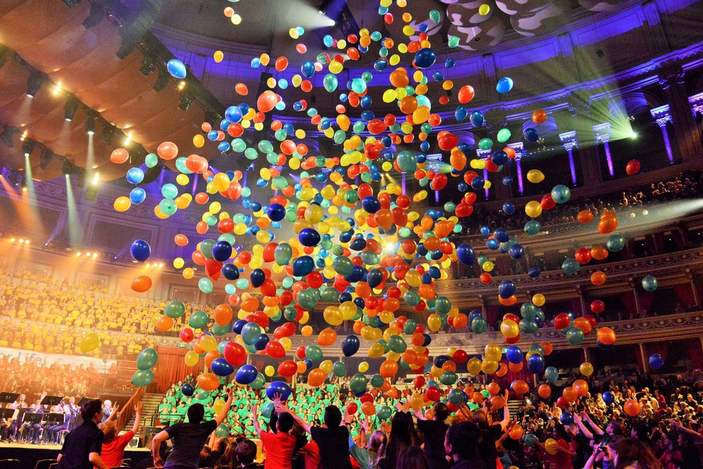 MMF Royal Albert Hall Concert - Balloon Drop. 