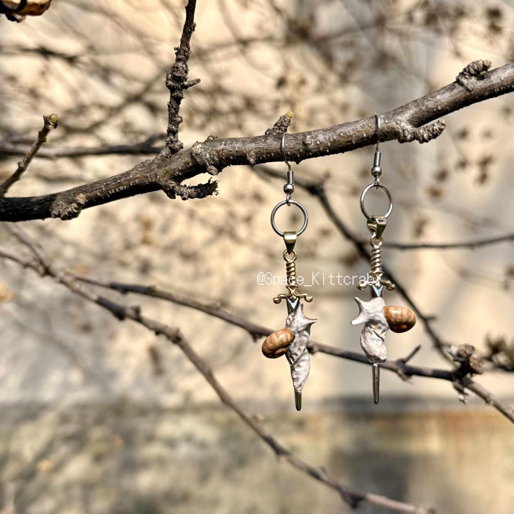 Snail earrings