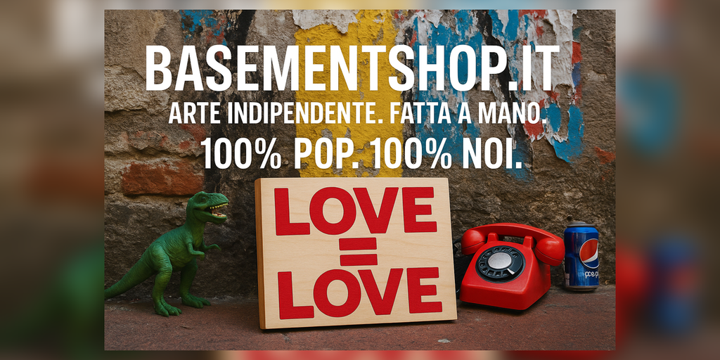 Arte idipendente. Fatta a mano. 100% POP. 100% NOI.