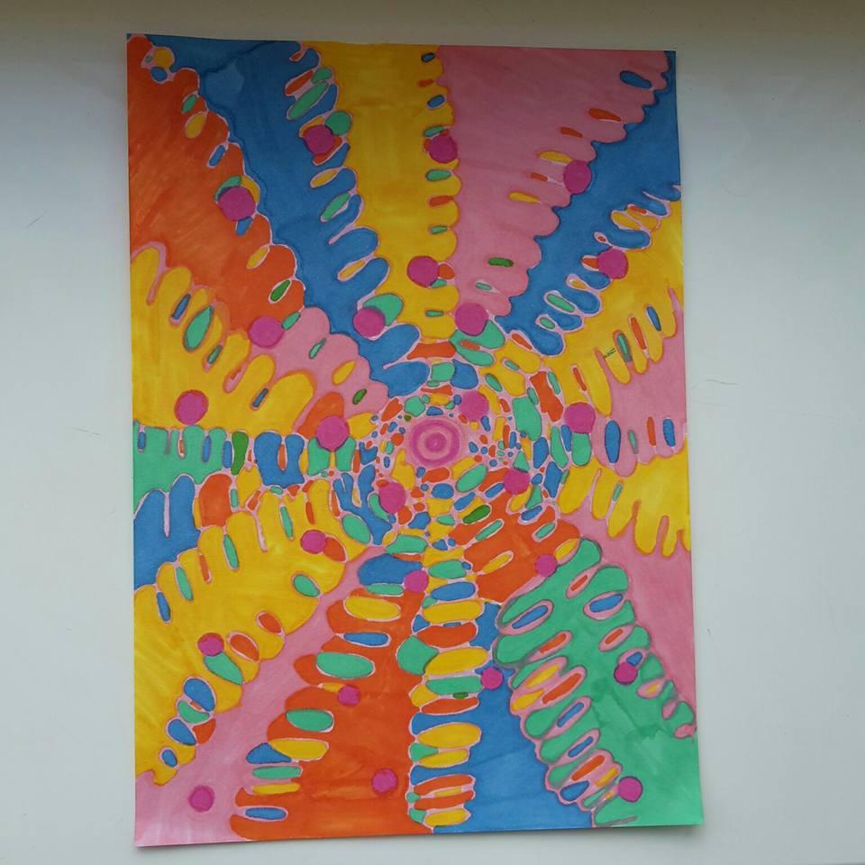 The vortex small pen on paper artwork by heidi swift 