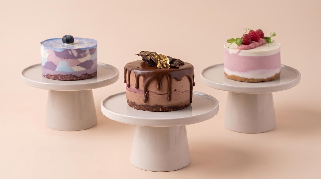 Vegane, glutenfreie no-bake cakes