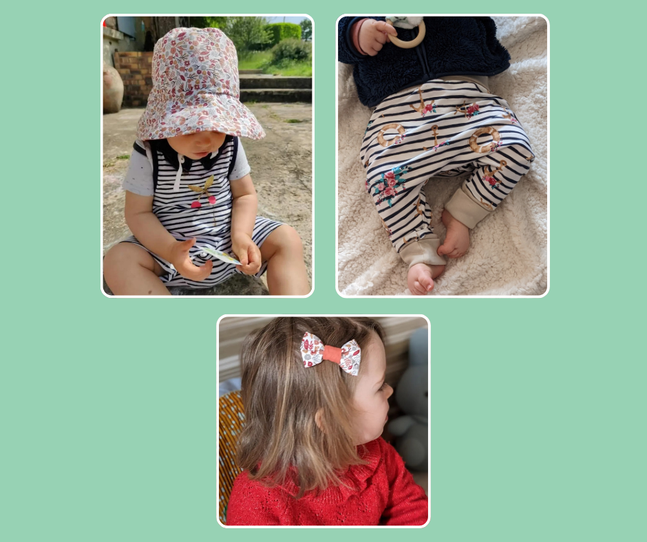 Vêtements et Accessoires Enfants Faits Main : Confort et Originalité
"Offrez confort et style aux tout-petits avec nos vêtements et accessoires faits main : sarouels, gilets, béguins, barrettes et bien plus."