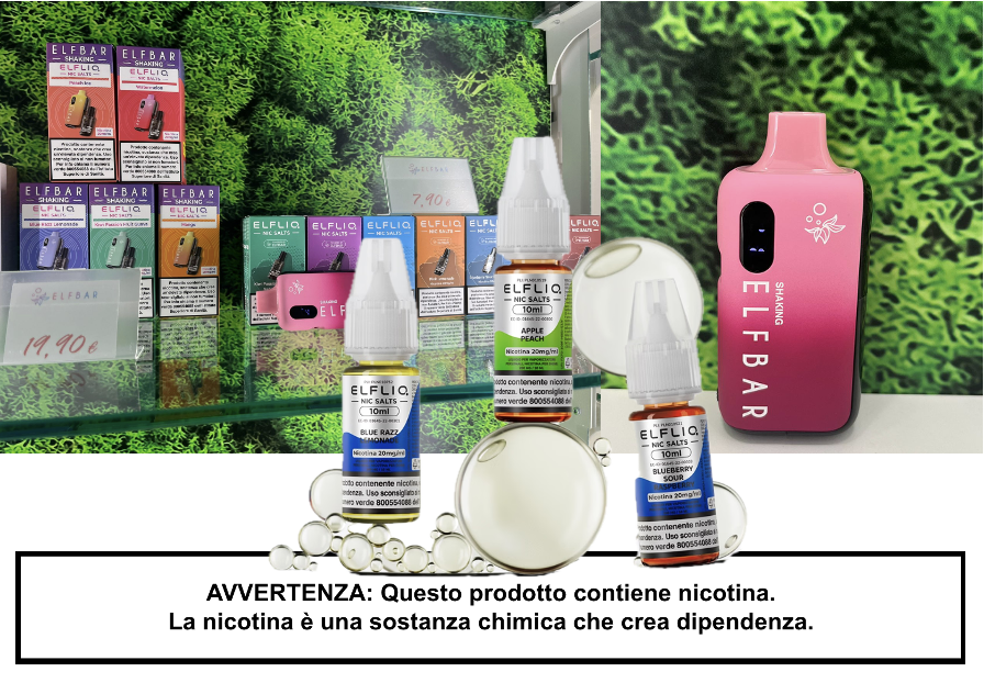 Wanzavape, Elfliq, Elfbar, Shaking, B6000, Pod, E-cig, Porto Ceresio provincia di Varese 