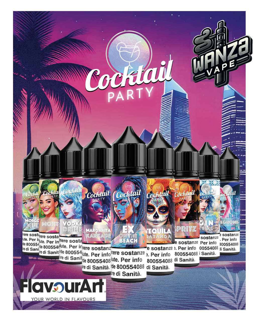 flavourart, cocktail, svapo, sigarette elettroniche, porto ceresio