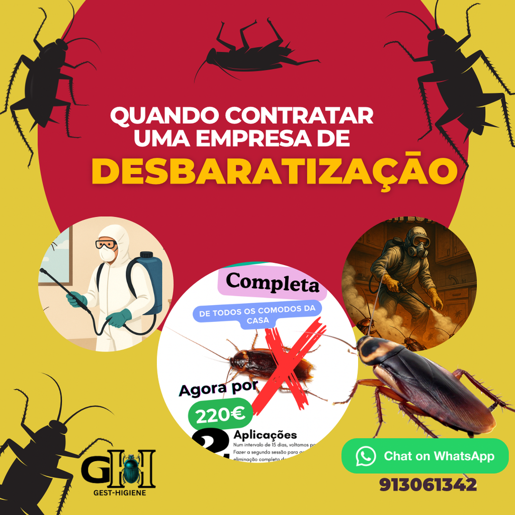 Desinfestação de Baratas - Pacote Standard