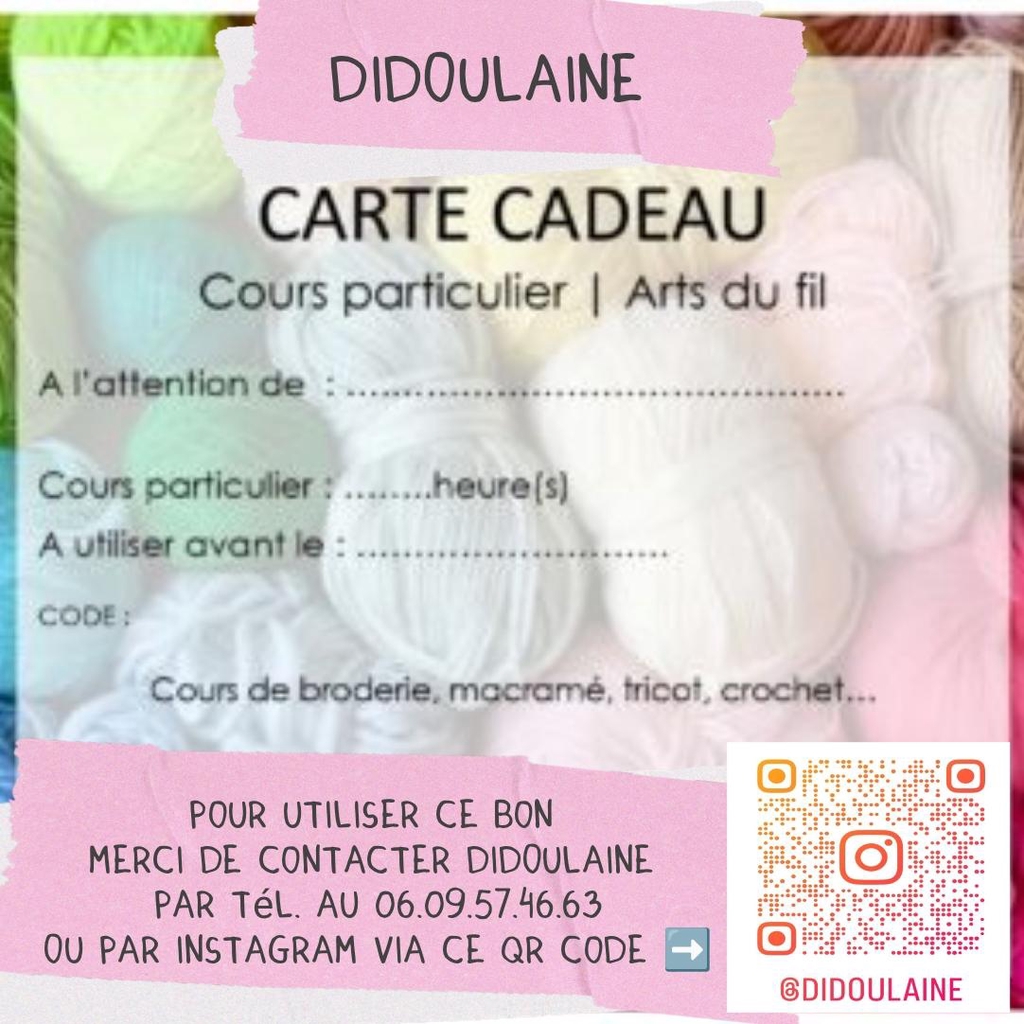 Carte cadeau DIDOULAINE 