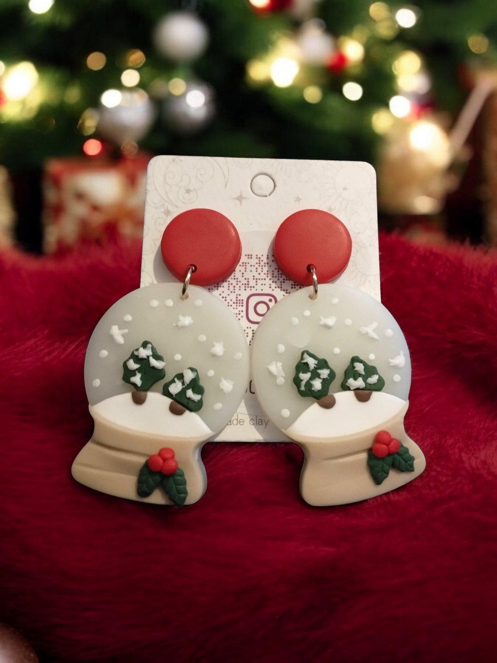 Boucles d'oreilles de Noël 