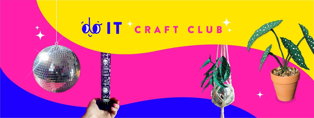 do it Craft Club shop banner with workshop examples