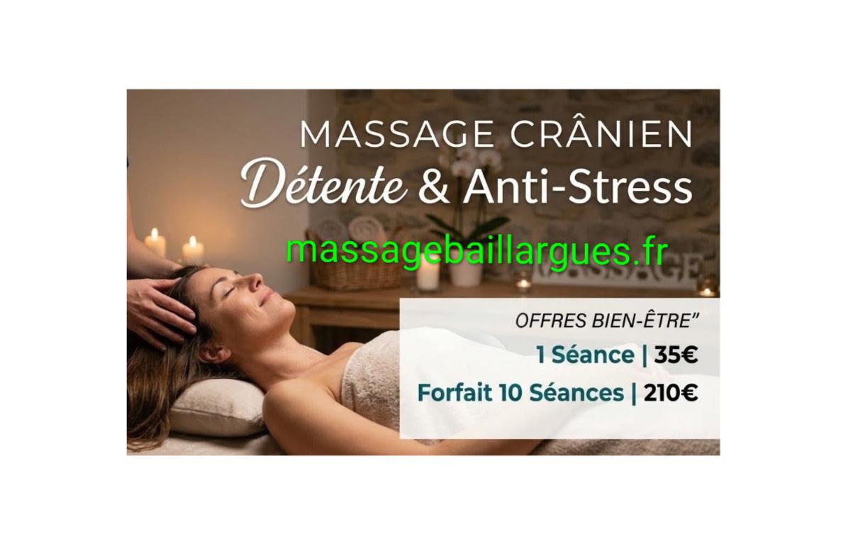 Massage crânien : Détente et Anti stress
Bienfaits ressenti dès la première séance situé à Baillargues à proximité de Mauguio Castries et Lunel
Massage Baillargues vous accueille du Lundi au Samedi
Réservez votre créneau horaire en ligne medecinedoucemontpellier.fr