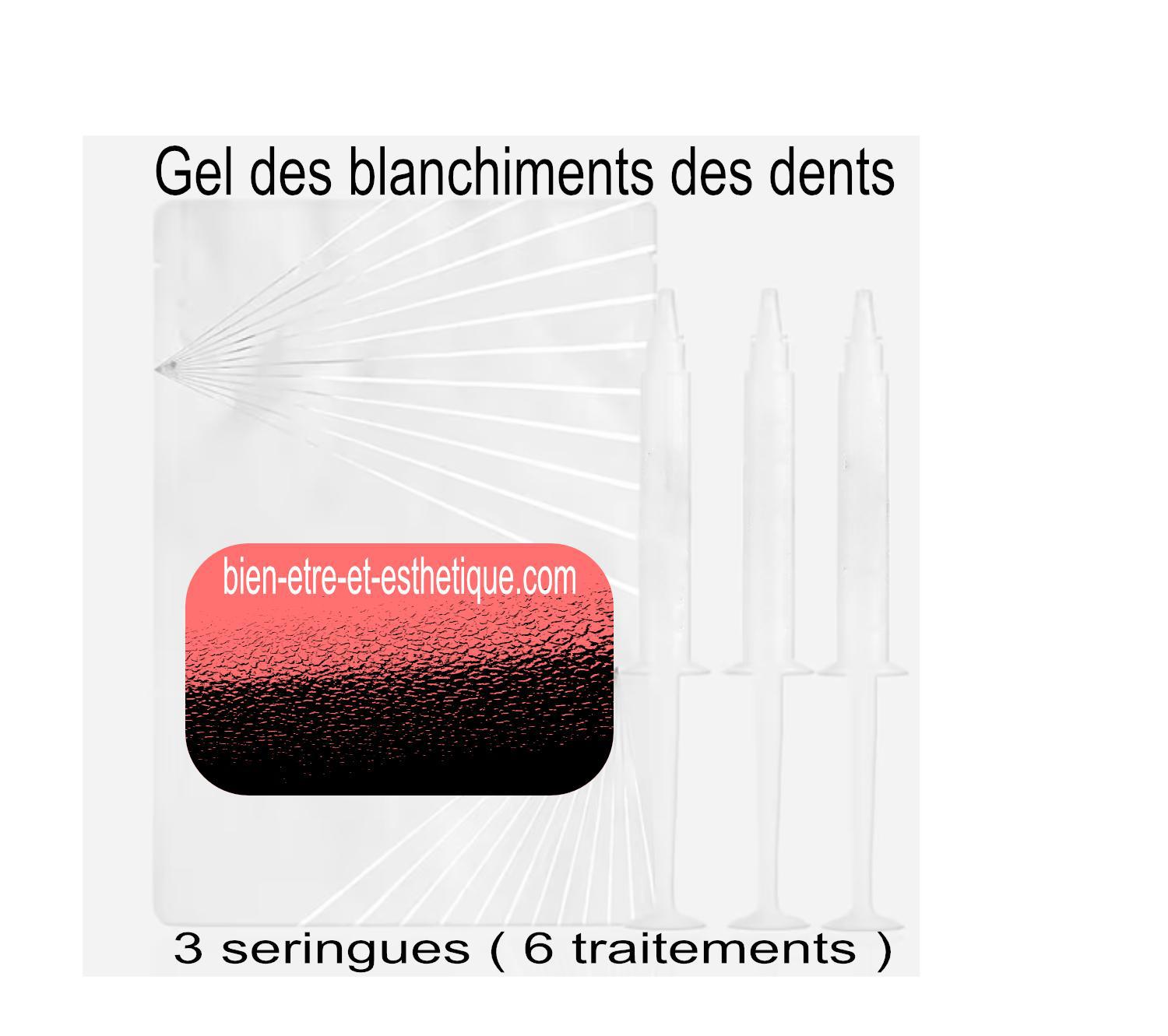 Blanchiments des dents
gel de recharge