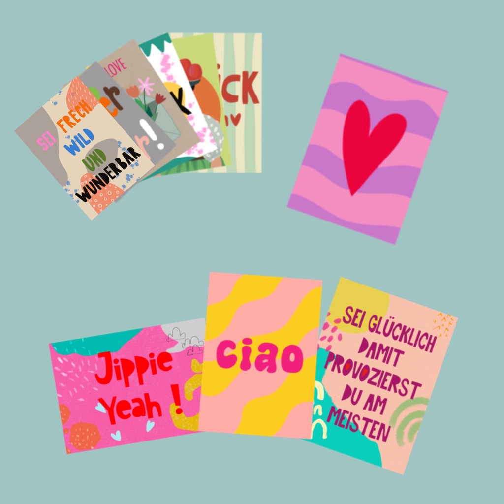 Unser liebevoll gestaltetes Postkartenset!