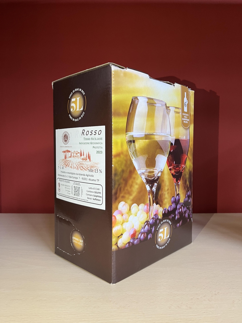 Rosso Terre Siciliane IGP 2023 vol. 13%