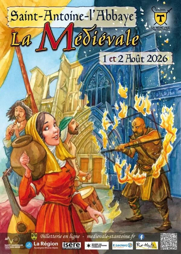 affiche médiévale saint antoine développement association organisatrice médiévale saint antoine 