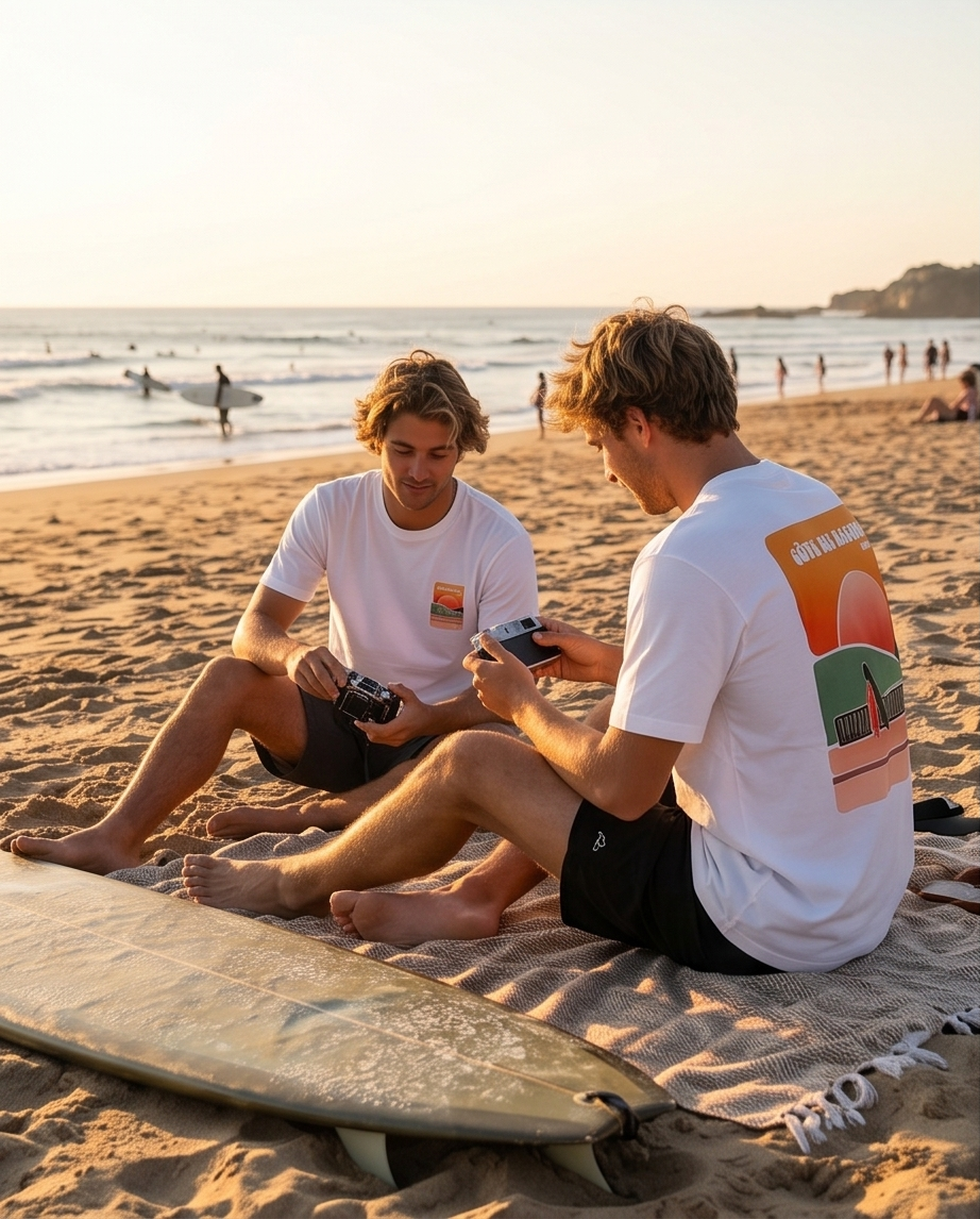 Tee-shirt inspiration surf et cote basque