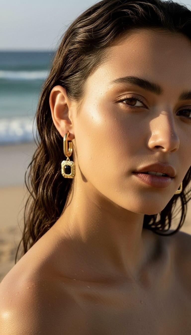 collection de boucles d'oreilles en acier inoxydable