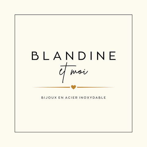 Logo Blandine et moi - bijoux en acier inoxydable