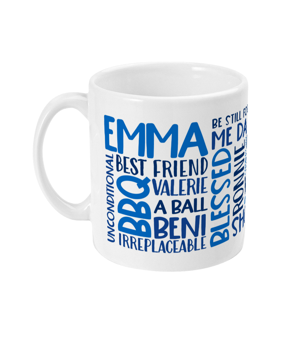 Personalised items are on sale in my Etsy store. Please click the link at the bottom of the page.