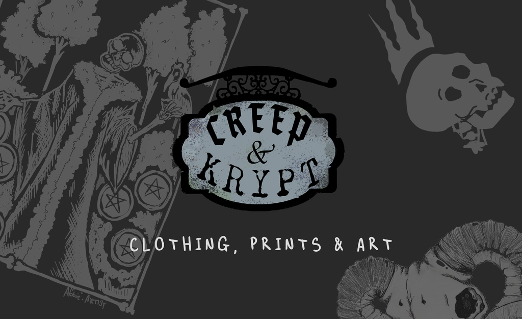 CREEP&KRYPT - Clothing, Prints & Art.
Witchy shit :)
