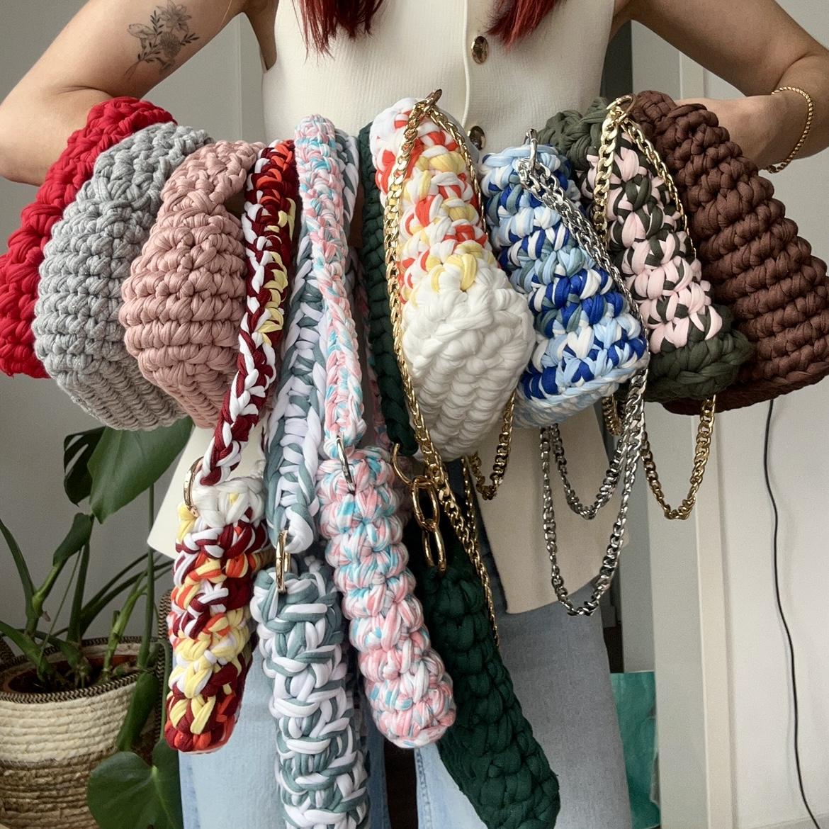 Sacs en crochet personnalisables faits à la main en France