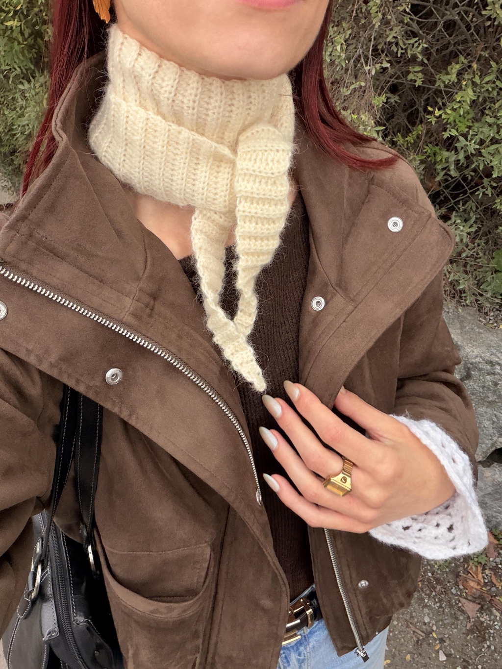 Écharpe au crochet Sophie en laine 