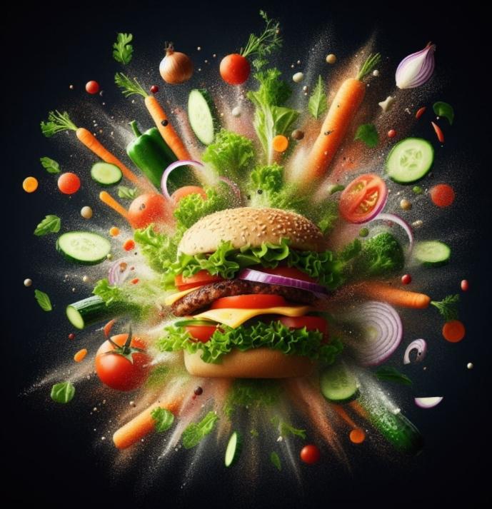 Burgers, Hoolizza, Balls, le tout version vegan.