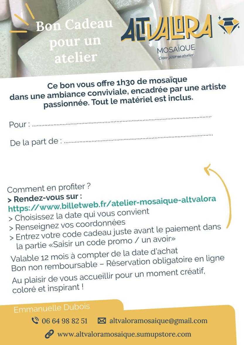 Offrez une parenthèse créative  Atelier mosaïque d'1h30 à Rennes