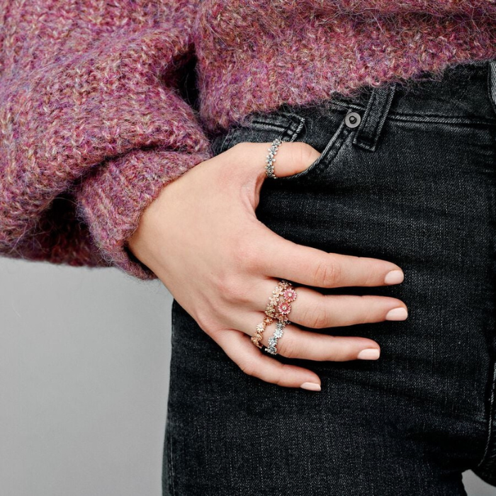 Stackable and statement rings in silver and gold, minimalist jewellery for layering
