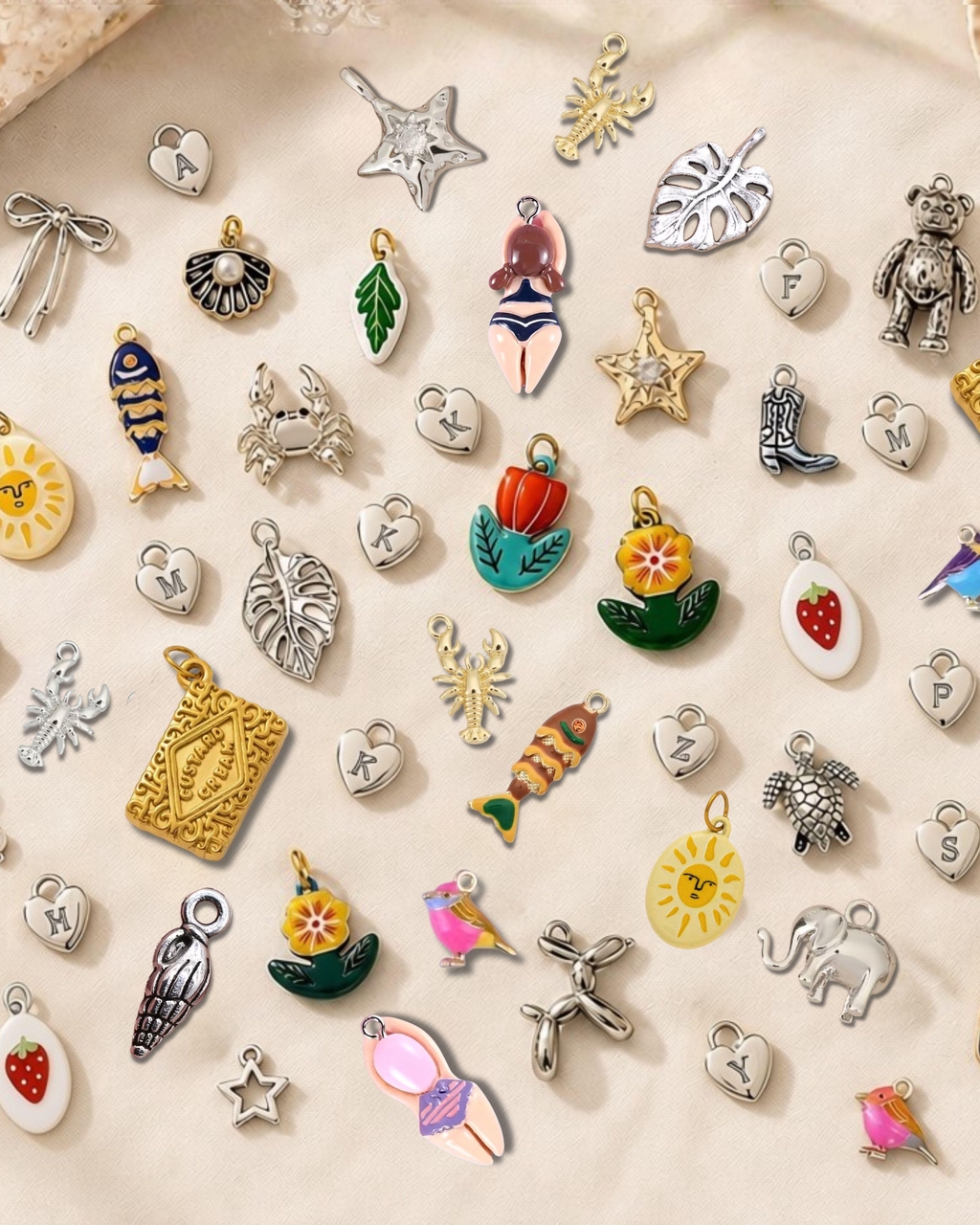 Build your own charm necklace or bracelet