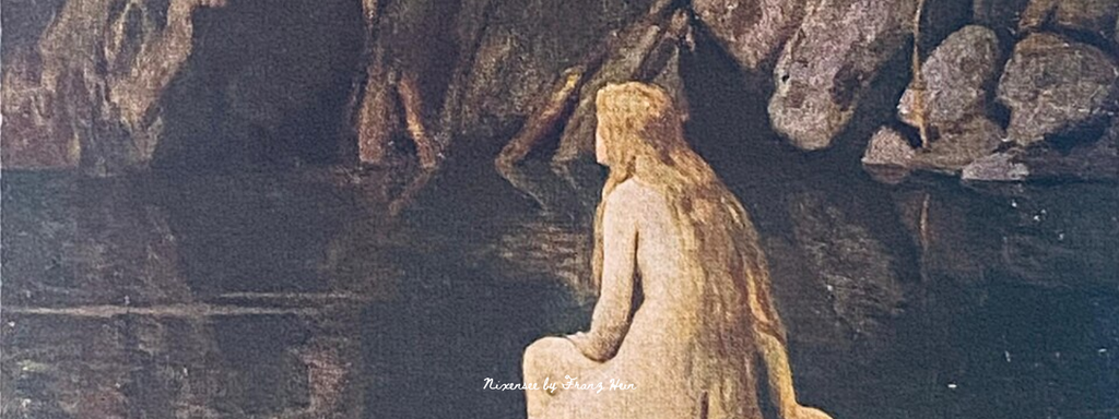 Cyané – Collection de bijoux femme en argent : boucles d’oreilles et colliers faits main avec perles d’eau douce et cristaux bleus, inspirés des rivières froides et des naïades.