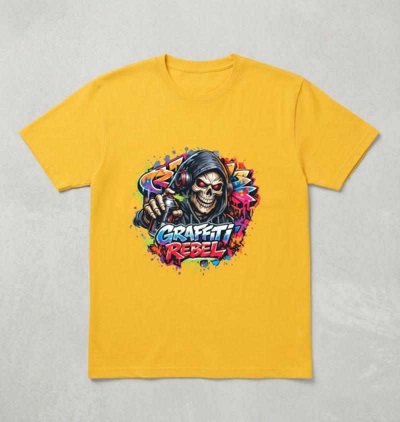 Tričko „Graffiti Rebel“ – Žluté