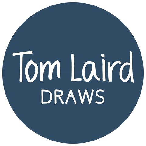 Tom Laird Illustration brand logo – pet portrait artist and creator of custom animal artwork and home art prints.