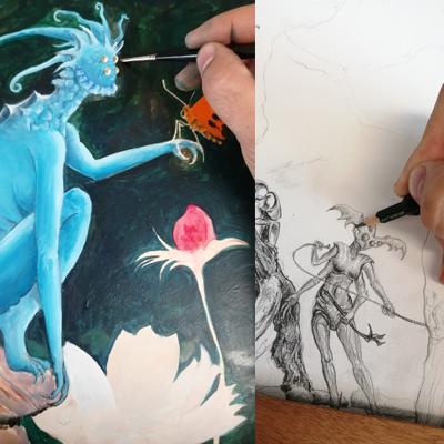 Peintre dessinateur de Fantasy et Science-Fiction