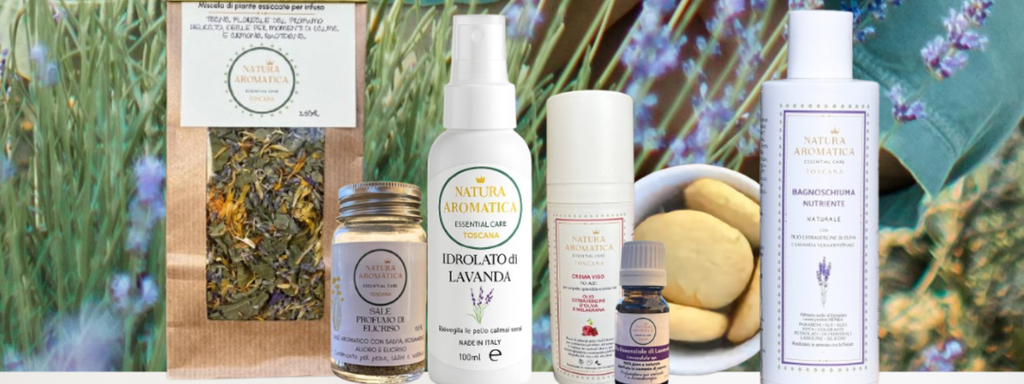 ordina i prodotti: 🧴 Cosmesi naturale
Creme, bagno doccia, shampoo, idrolati e prodotti skincare formulati con ingredienti botanici selezionati, olio EVO e principi attivi naturali.

🌱 Oli essenziali e idrolati artigianali
Distillati in corrente di vapore, puri, autentici e rispettosi delle proprietà della pianta.

🍪 Biscotti artigianali
Preparati con ingredienti semplici e genuini… profumati alla lavanda per regalarti un’esperienza gustativa unica.

🌿 Tisane botaniche
Miscele naturali con fiori e piante della nostra azienda agricola.

🎁 Idee regalo profumate per il Natale
Per chi cerca qualcosa di naturale, raffinato e diverso dal solito.

🫒 Olio EVO della nostra azienda agricola
Estratto dalle nostre olive, fruttato, intenso e 100% toscano.