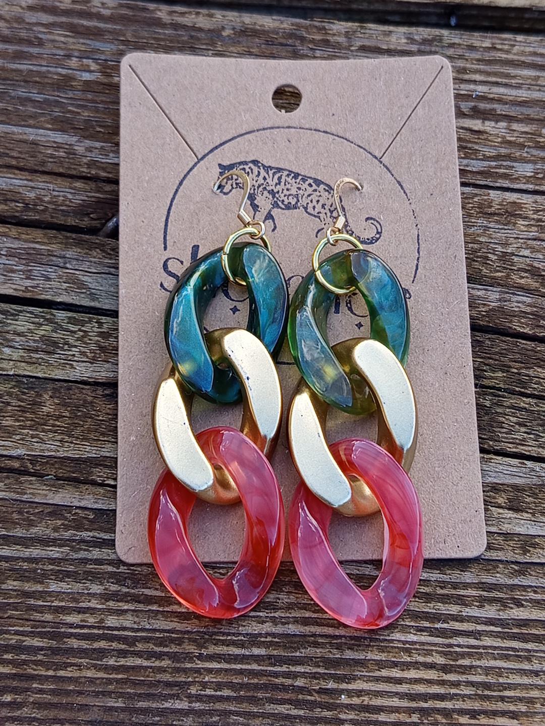 Boucles d'oreilles maillons
