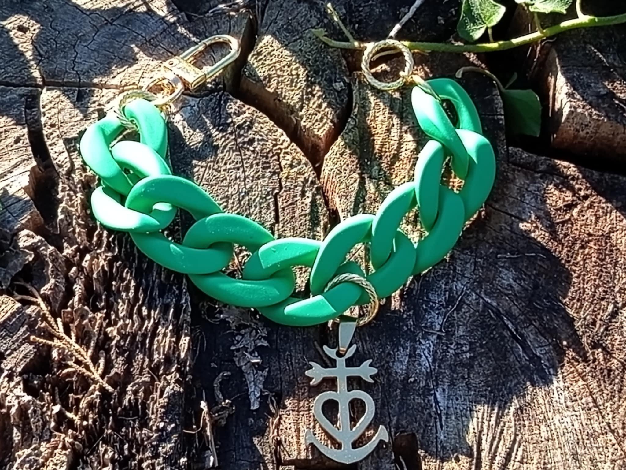 Bracelet maillon acrylique