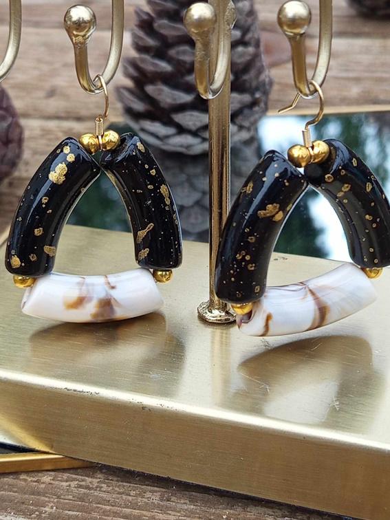 Boucles d'oreilles tubes