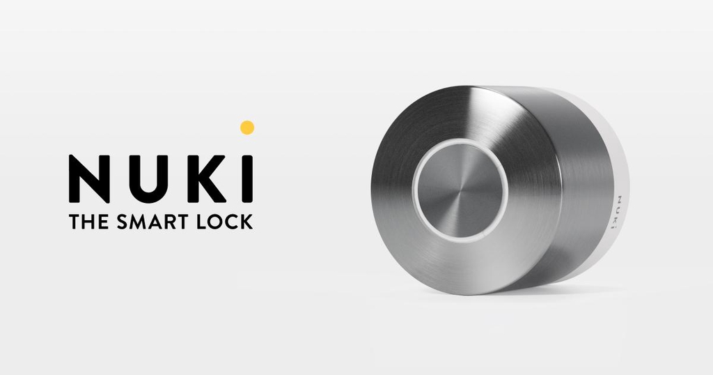 NUKI Smart Lock als Produktdarstellung auf hellem Hintergrund